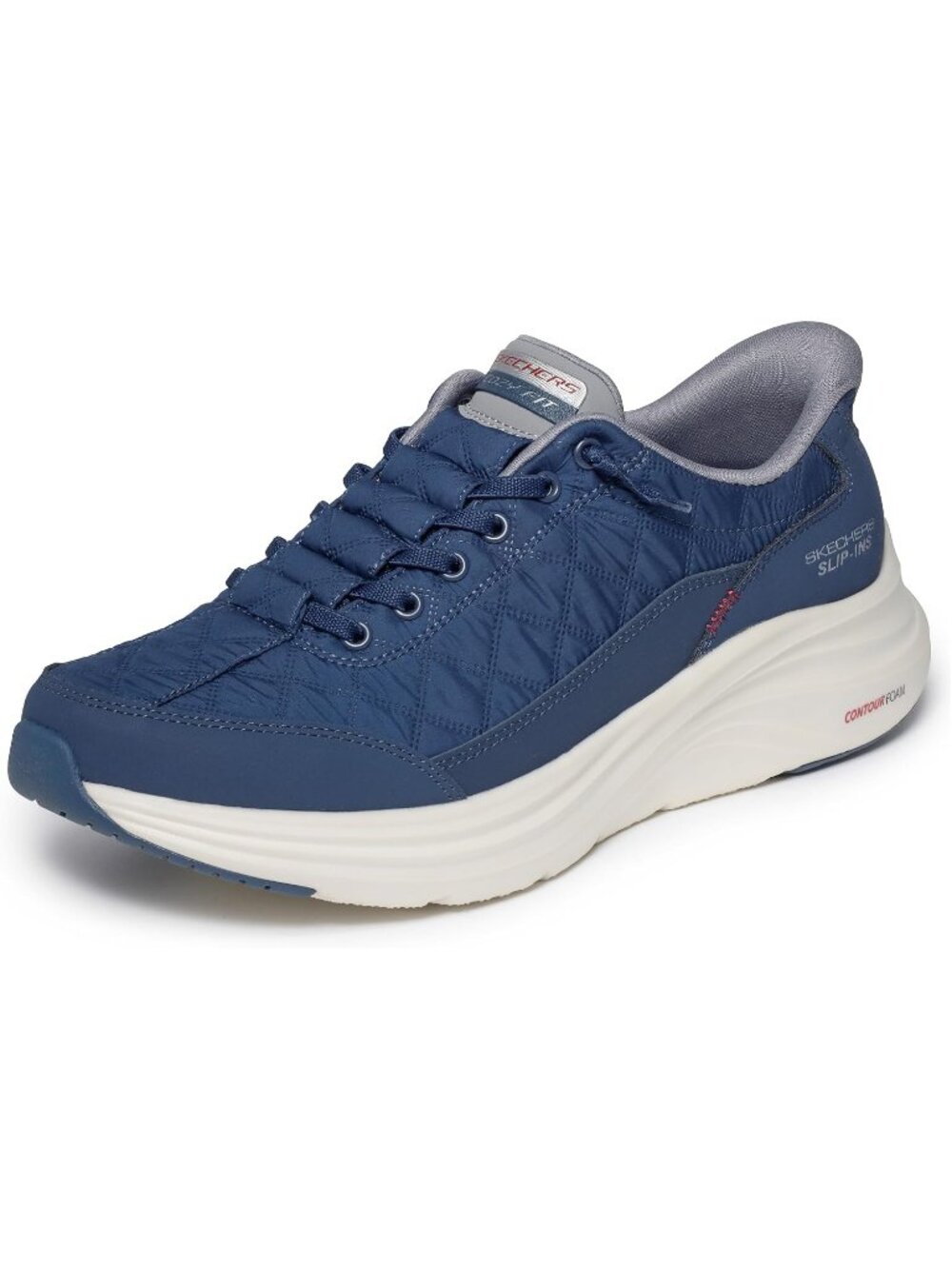 Men's Navy Gray Geschlossene Kappe Slip In Cozy Mesh Fit Casual Walking Sneaker